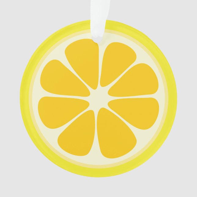 Adorno Cute Juicy Citrus Lemon Tropical Fruta (Anverso)