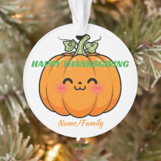 Adorno Cute Kawaii Pumpkin Face - Thanksgiving