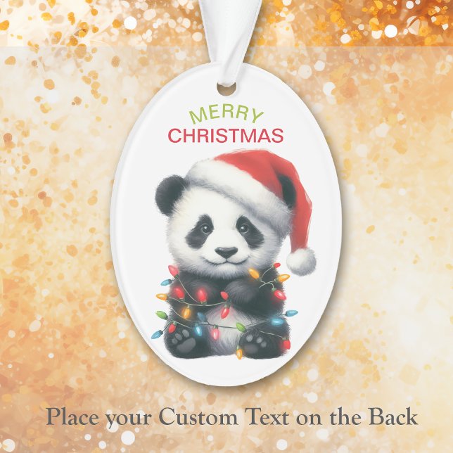 Adorno Cute Panda Bear String ilumina a los niños Navidad (Subido por el creador)