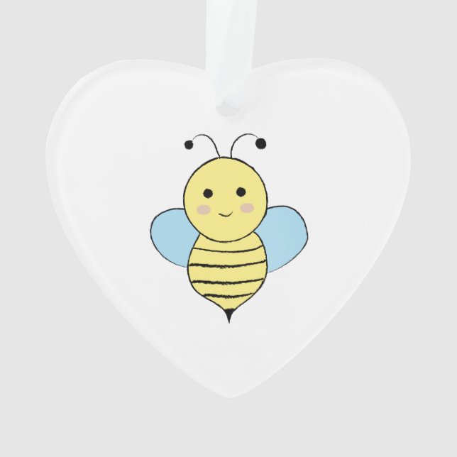 Adorno Cute Personalizado Bee (Reverso)