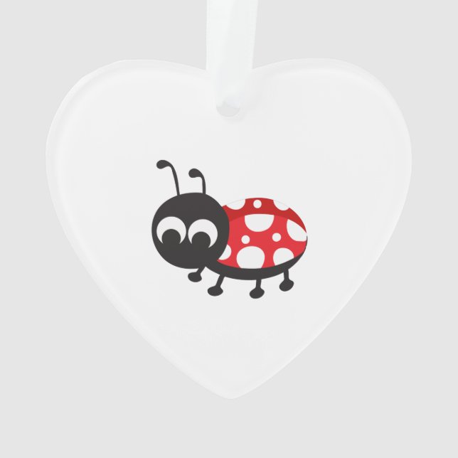 Adorno Cute Personalizado Ladybug (Reverso)