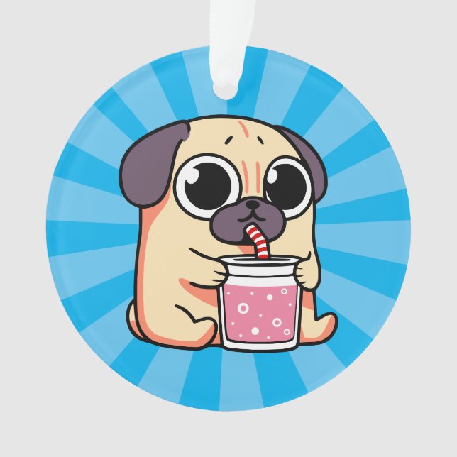 Adorno Cute Pug (Anverso)