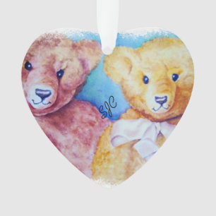 ADORNO CUTE TEDDY BEARS VALENTINE ORNAMENT