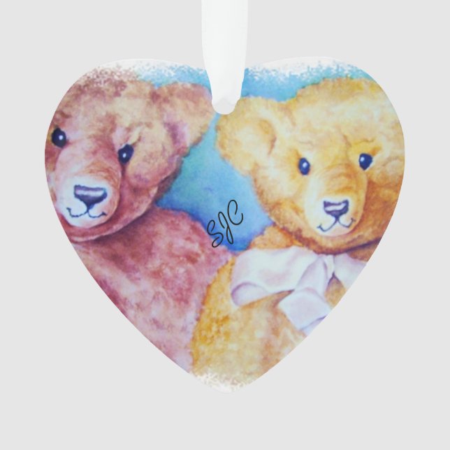 ADORNO CUTE TEDDY BEARS VALENTINE ORNAMENT (Anverso)