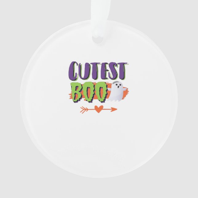 Adorno Cutest Boo Halloween Funny Casual (Anverso)
