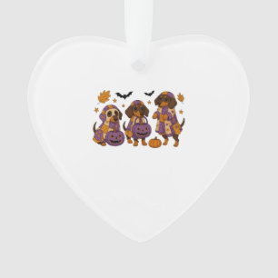 Adorno Dachshund Dog Ghost Halloween