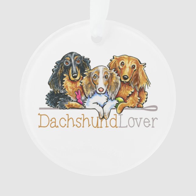 Adorno Dachshund Lover (Anverso)