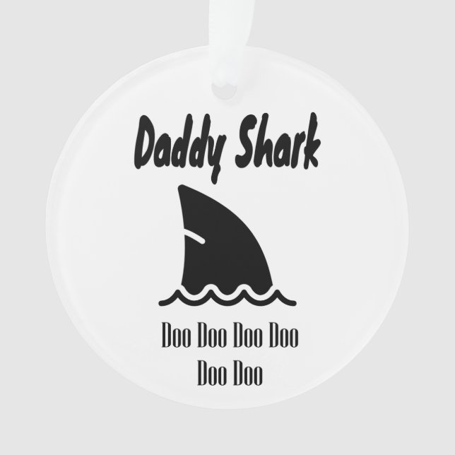 Adorno Daddy Shark Doo Doo canción de moda (Anverso)