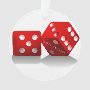 Adorno Dados Rojos de Las Vegas