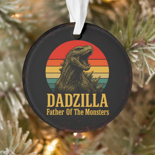 Adorno Dadzilla Padre De Los Monstruos Día Del Padre (Árbol)
