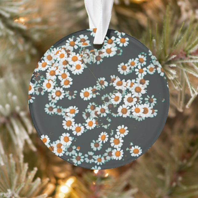 Adorno Daisy Daisies Floral (Árbol)