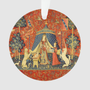 Adorno Dama y Unicornio Tapiz Medieval: Arte Francés