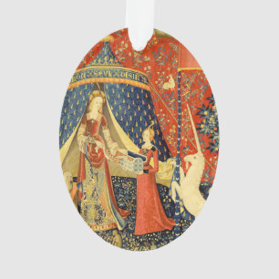 Adorno Dama y Unicornio Tapiz Medieval: Arte Francés