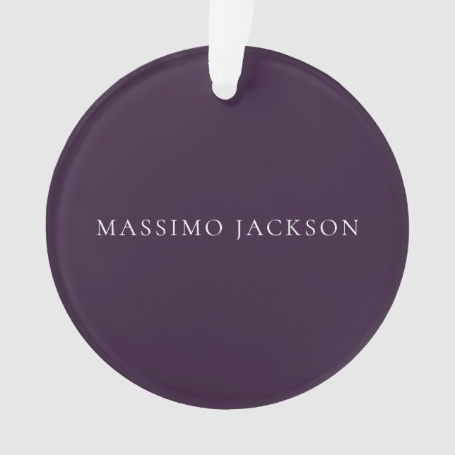 Adorno Dark Purple Minimalist Plain Modern  (Anverso)