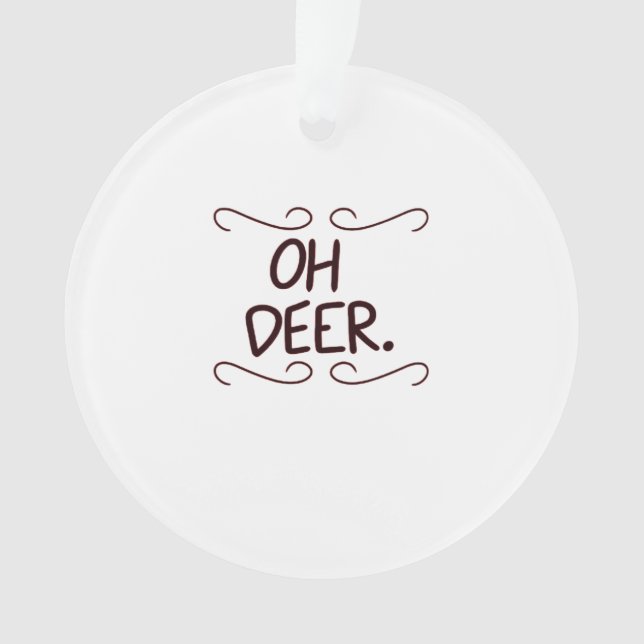 Adorno de acrílico Alastor Oh Deer Creative Art De (Anverso)