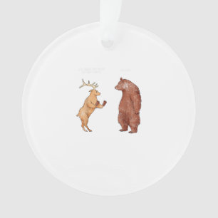 Adorno de acrílico Bear Hands Oh Deer Funny Saying