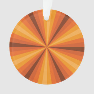 Adorno de acrílico naranja de ilusión óptica