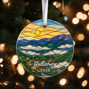 Adorno de acrílico personalizado de Gatlinburg, T