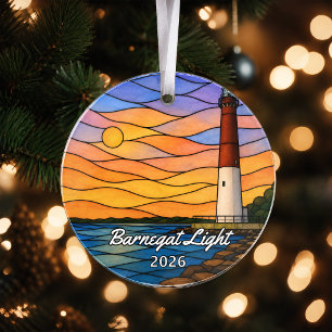 Adorno de acrílico personalizado de Luz de Barnega