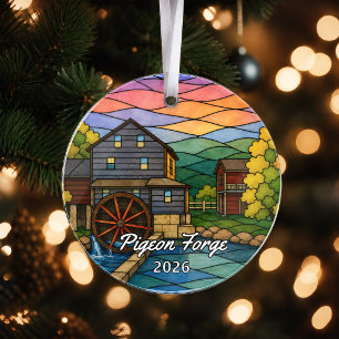 Adorno de acrílico personalizado de Pigeon Forge,