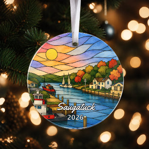 Adorno de acrílico personalizado Saugatuck, Mi per
