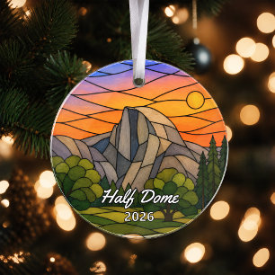 Adorno de acrílico personalizado Yosemite Half Dom