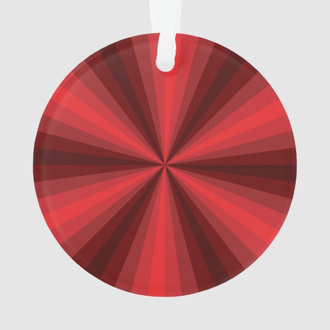 Adorno de acrílico rojo de ilusión óptica (Reverso)
