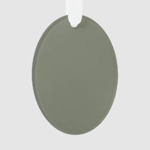 Adorno de Acrílico Verde Musgo Mínimo – Personaliz