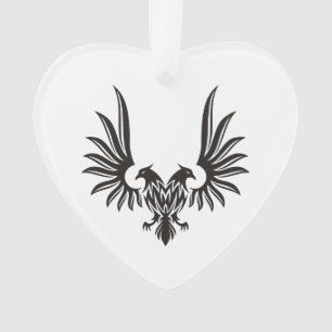 Adorno de águila con dos cabezas