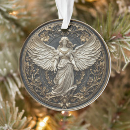 Adorno de Ángel de la Guarda de Navidad Elegante