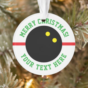 Adorno de árbol de Navidad regalo de pelota de squ