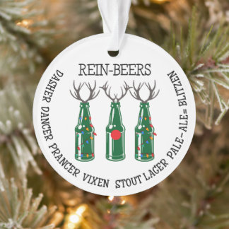 Adorno de árbol Rein-Beers: un giro navideño cerve