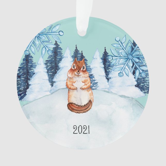 Adorno de ardilla de tierra personalizado (Anverso)