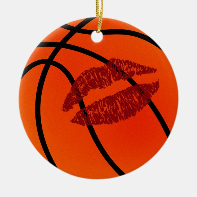 adorno de baloncesto amor de múltiples mensajes (Frente)