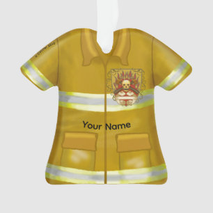 Adorno de bombero Escudo de llamas 