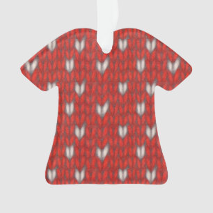 Adorno de camisa de acrílico HEART KNIT