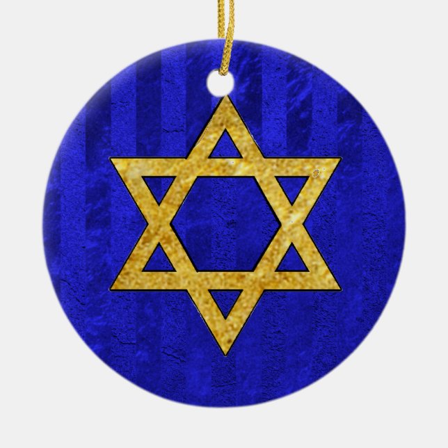 Adorno De Cerámica חֲנֻכָּה de Chanukah Jánuca (Frente)