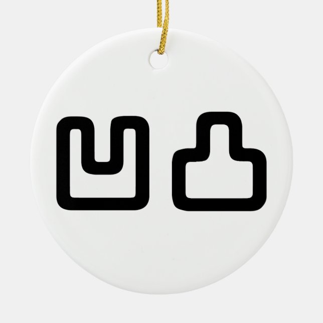 Adorno De Cerámica 凹 凸 Outotsu お う と つ (Frente)