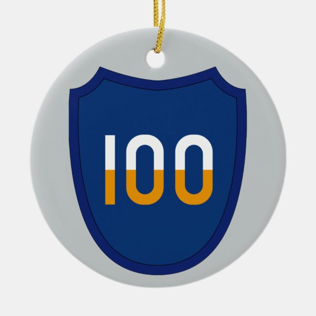 Adorno De Cerámica 100.ª División de Formación (Frente)