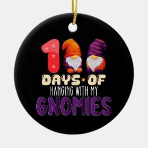 Adorno De Cerámica 100 Días Colgando Con Mi Escuela De Gnomies