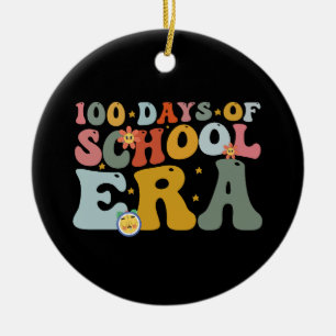 Adorno De Cerámica 100 días de la era genial de la escuela para niños