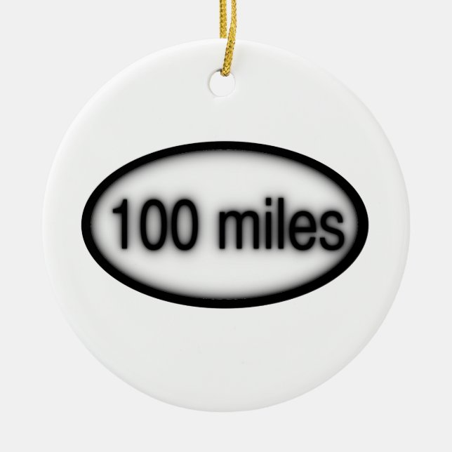 Adorno De Cerámica 100 millas (Frente)