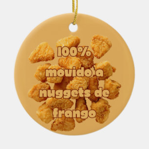 Adorno De Cerámica 100% Movido A Nuggets De Pollo