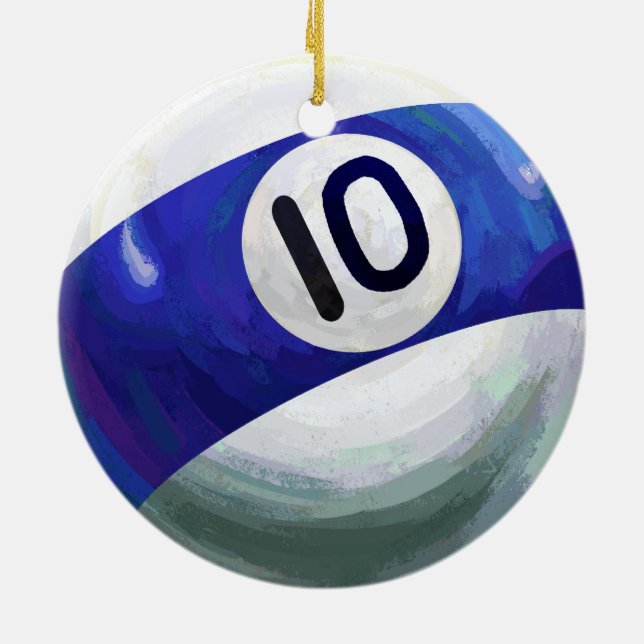 Adorno De Cerámica 10 Ball (Atrás)