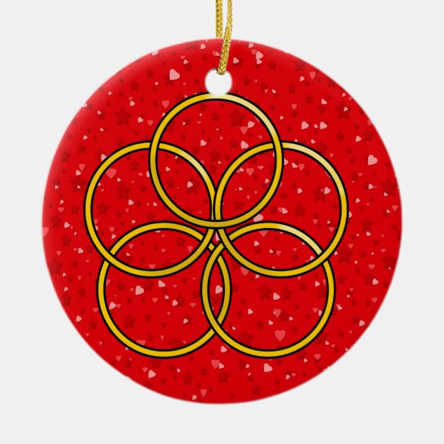 Adorno De Cerámica 12 días de Navidades (Frente)