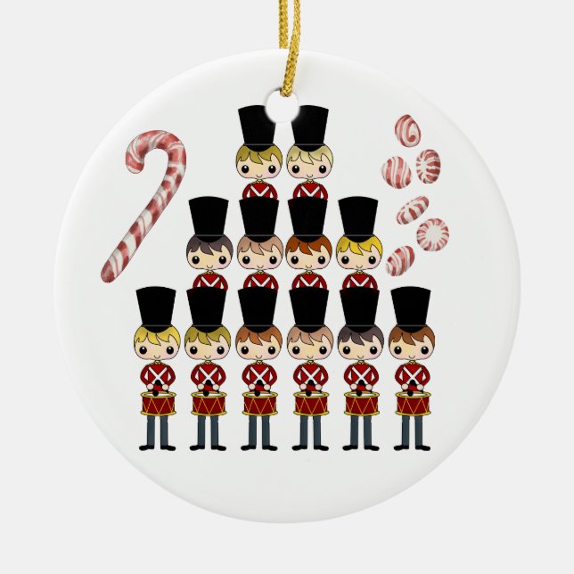 Adorno De Cerámica 12 días de Navidades (Frente)