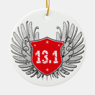 Adorno De Cerámica 13,1 Escudo del Mitad-Maratón