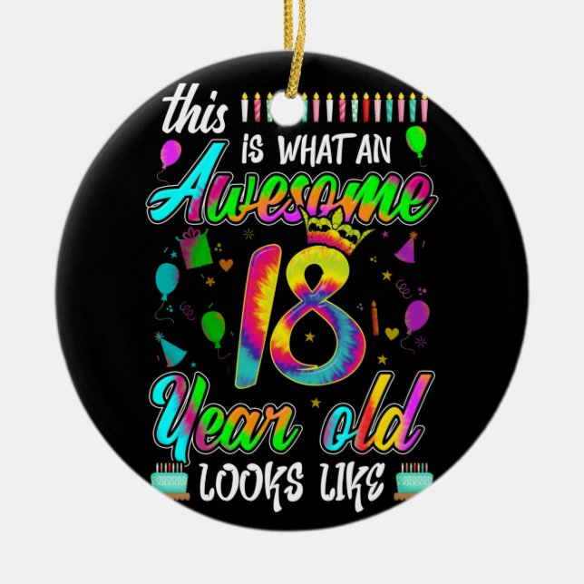 Adorno De Cerámica 18 Años Increíble Parece (Frente)