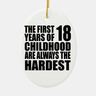 Adorno De Cerámica 18 Los Niños Son Siempre Cumpleaños
