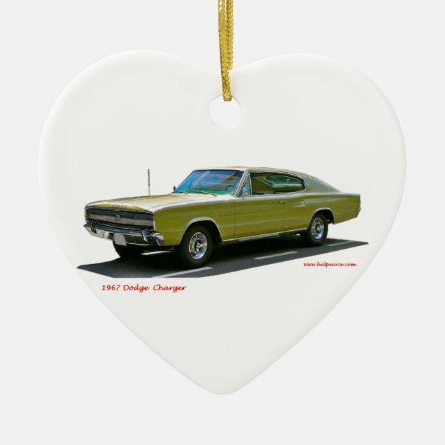 Adorno De Cerámica 1967_Dodge_Charger (Frente)